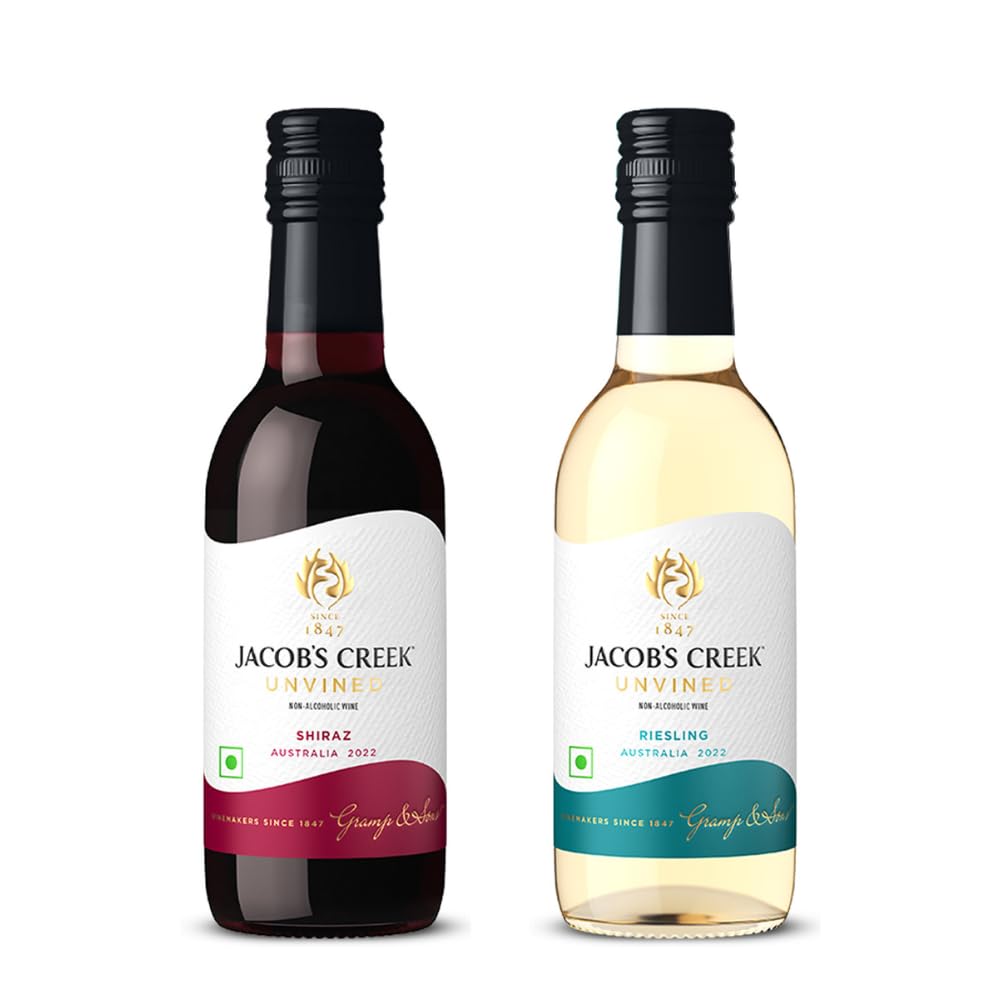 Jacob’s Creek UNVINED Shiraz & Riesling Non Alcoholic Wine, 187 Ml (Pack of 2) (B0C6FXNMGF) Amazon Price History, Amazon Price Tracker