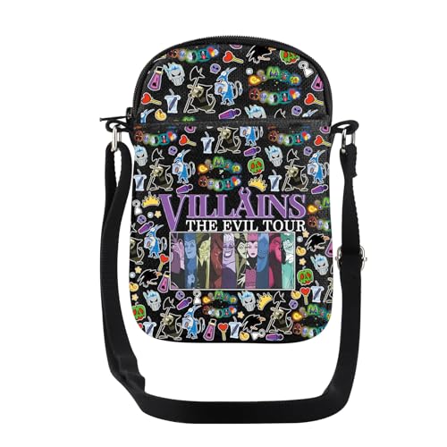JYTAPP Villains The Evil Tour Crossbody Bag Villains Group Gift Villains Club Member Crossbody Bag Halloween Evil Gift