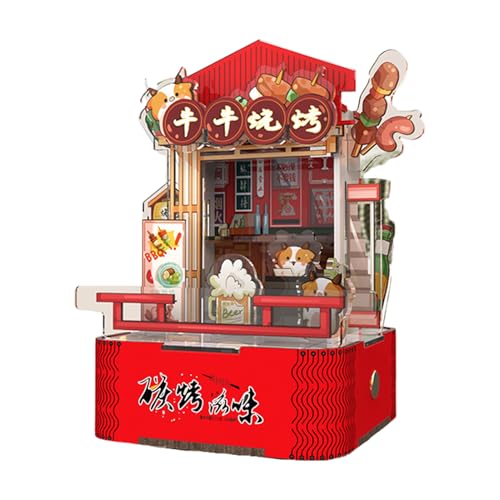 Acrilico 3D Tavolo da Tavolo di Puzzle Mystery DIY Modello di Costruzione Kit Notte Lampada Puzzle per Ufficio Camera da Letto o Salone Decorazione Notte per Finestra