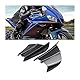 JNNJ 2Pcs Motorräder Aerodynamische Winglets, Moto ABS-Verkleidungs-Winglets, Seitenflügel Windflügel Spoilerflügel Motorrad Dekoration Modifikation Zubehör(Glänzendes Hartlöten)