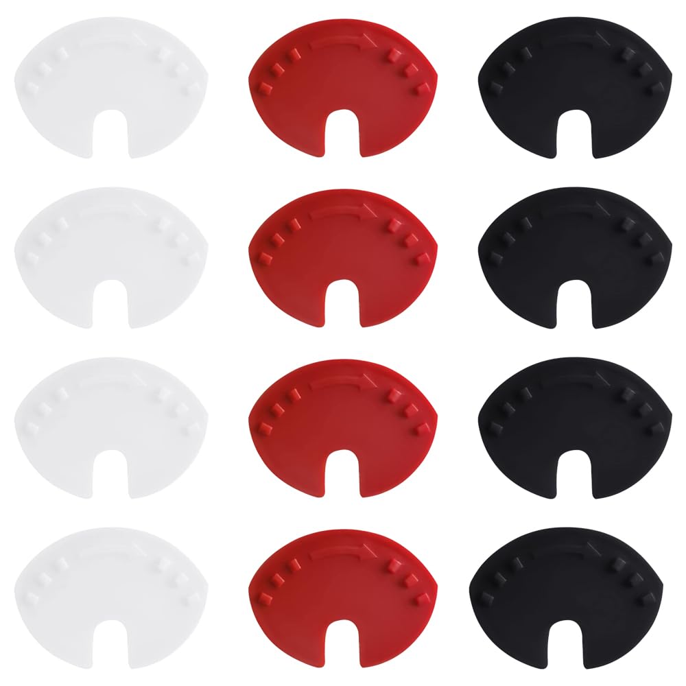 Trketk Black, White, Red 12 Pcs Soda Can Covers Lids Beverage Can Lid Plastic Can Sealer Cap Closer Reusable Can Cap Beverage End Cap For Beer Soda Saver Beverage Tops Cover Anti Dust Lids(3 Colors)