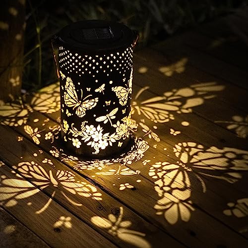 BVGY Solar Lantern Outdoor Garden Decor Hanging Solar Lantern Lights,Metal Butterfly Decor Outdoor Lantern,Waterproof Led Garden Lantern for Patio, Yard, Table, Pathway(Butterfly) BVGY Solar Lantern Outdoor Garden Decor Hanging Solar Lantern Lights,Metal Butterfly Decor Outdoor Lantern,Waterproof Led Garden Lantern for Patio, Yard, Table, Pathway(Butterfly)