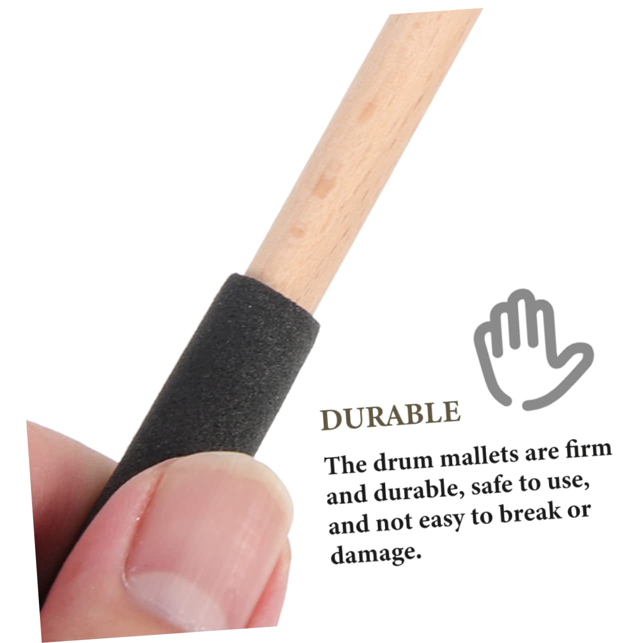 ibasenice 6pares Mallets De Percusión Para De Lengua Accesorio Musical Resistente y Duradero Para Xilófono y Marimba Para Actuaciones Escenario