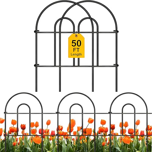 AMAGABELI 35 Panels 18in(H)×50ft(L) Decorative Garden...