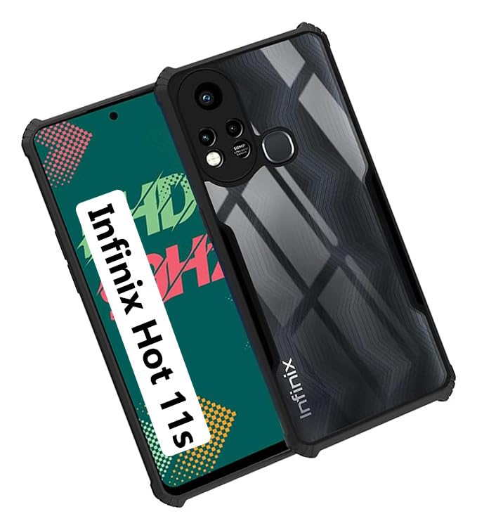COBERTA Back Cover for Infinix Hot 11s Back Cover Case - Black Transparent (B0CGLYFZP9) Amazon Price History, Amazon Price Tracker
