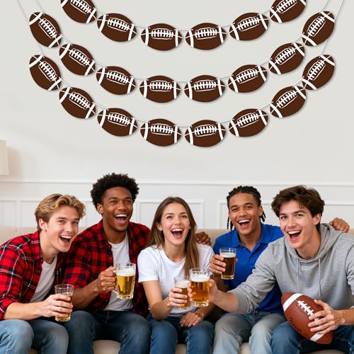 Image of OHOME Football Party Decorations for Super Game Bowl 2027 - Game Day Banner | Football Party Decorations Supplies Favors Indoor Outdoor - Birthday Hanging Backdrop Sports Theme Decor for Wall Home