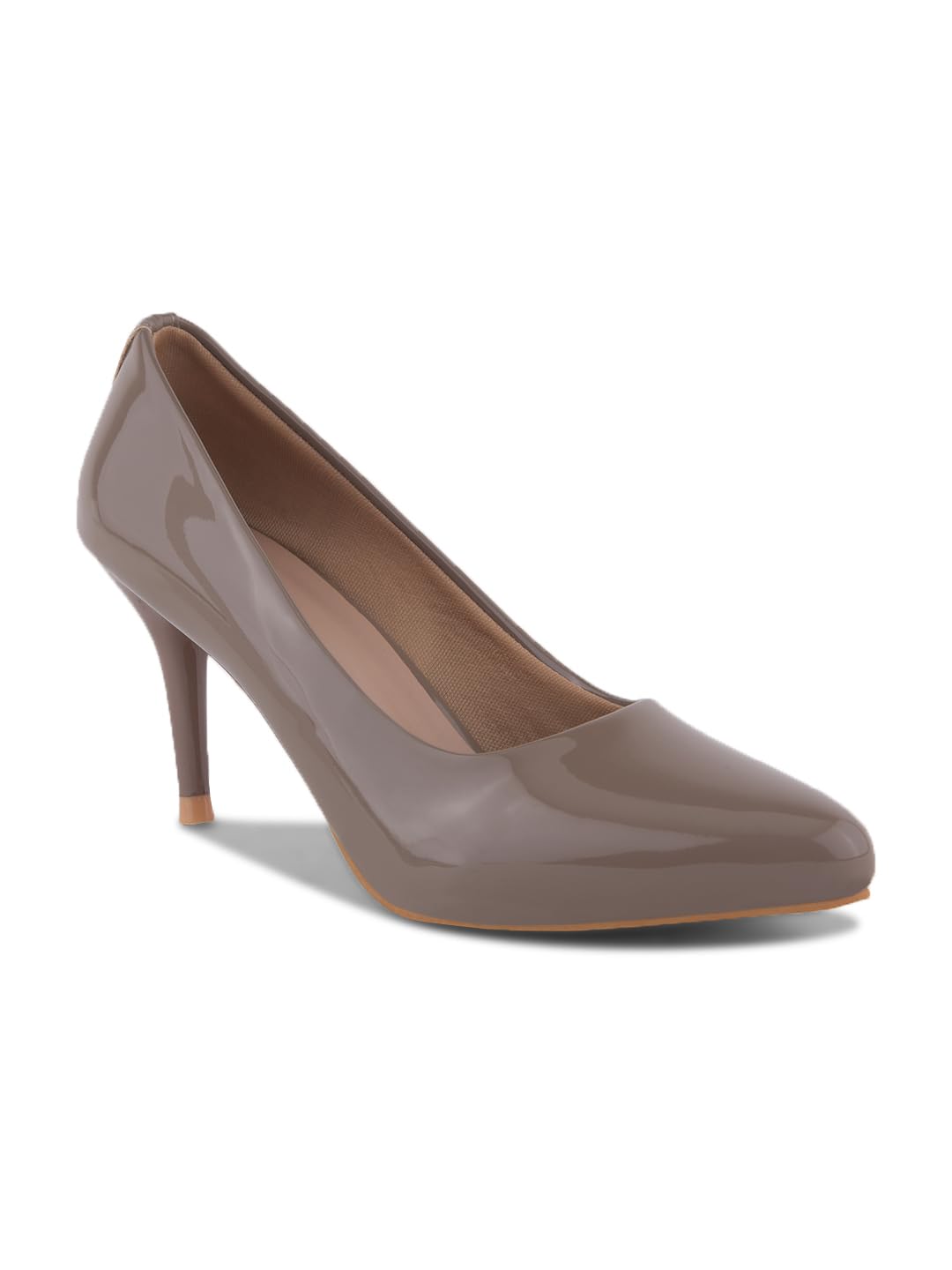 shuz touch Toupe Classic Patent Stiletto Pumps-picture-34