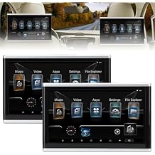 2 PCS 10-inch Car Headrest Video Player, 1080P FHD Touch Screen Car TV Headrest Mount Monitor Tablet, Portable Headrest Monitor for Backseat Entertainmen