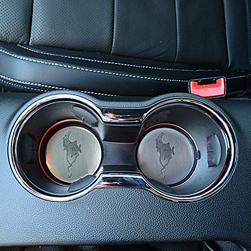 Placas Acabado para Portavasos Mustang 2015-2020 Acero miniatura 3