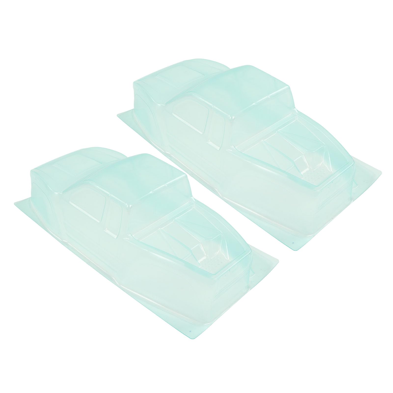 Korpus RC, rozstaw osi 313 mm |Przezroczyste PCV DIY Personalizacja dla pojazdów gąsienicowych/ciężarówek/szlaków w skali 1/10 |2 zestawy z naklejkami, amortyzujące