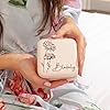 Yofair Personalized Jewelry Box with Birth Flower Bridesmaid Gifts Custom Leather Travel Jewelry Case Ring Box Birthday Christmas Gifts for Women #1