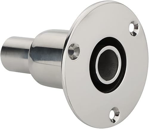 Miniatura 5 de Acero inoxidable 316 recto a través de la piel del escape del casco, montaje de tubo de tubo de 0.945 in Hardware del zócalo del tubo, para los