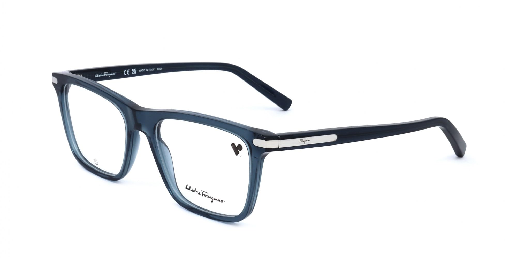 Gafas de Vista FERRAGAMO SF2959 414 CRYSTAL NAVY BLUE 55/18/145 Hombre