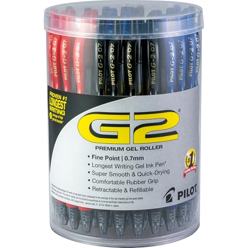 Bolígrafos de Gel Pilot G2 Premium, Punta Fina 0.7 mm, Colores Surtidos, Tubo de 36 miniatura 1