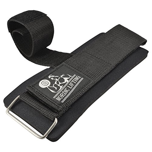 Nordic Lifting Strapwrapz, Lifting Straps and Wrist Wraps Functionality in 1 for Weightlifting, Powerlifting and Crossfit for The Best Support with Neoprene Padding