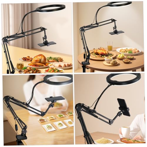Soporte para Móvil Regulable con Luz de Transmisión Accesorio Escritorio Duradero 3