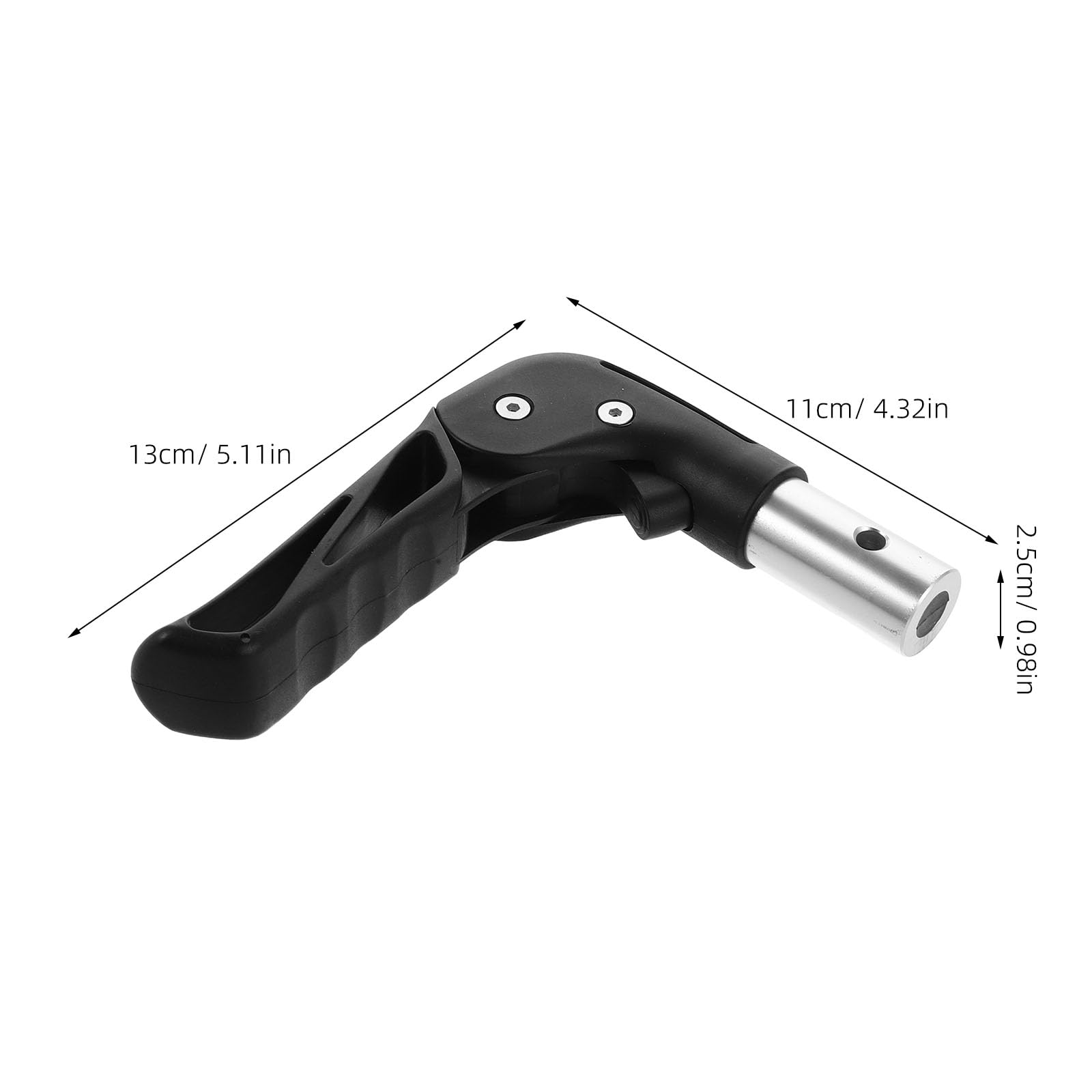 GALPADA Maniglie di Spinta Pieghevoli 22 MM per Sedia a Rotelle, Impugnature Ergonomiche in Gomma Antiscivolo, Accessori per Passeggini e Mobilità Esterna