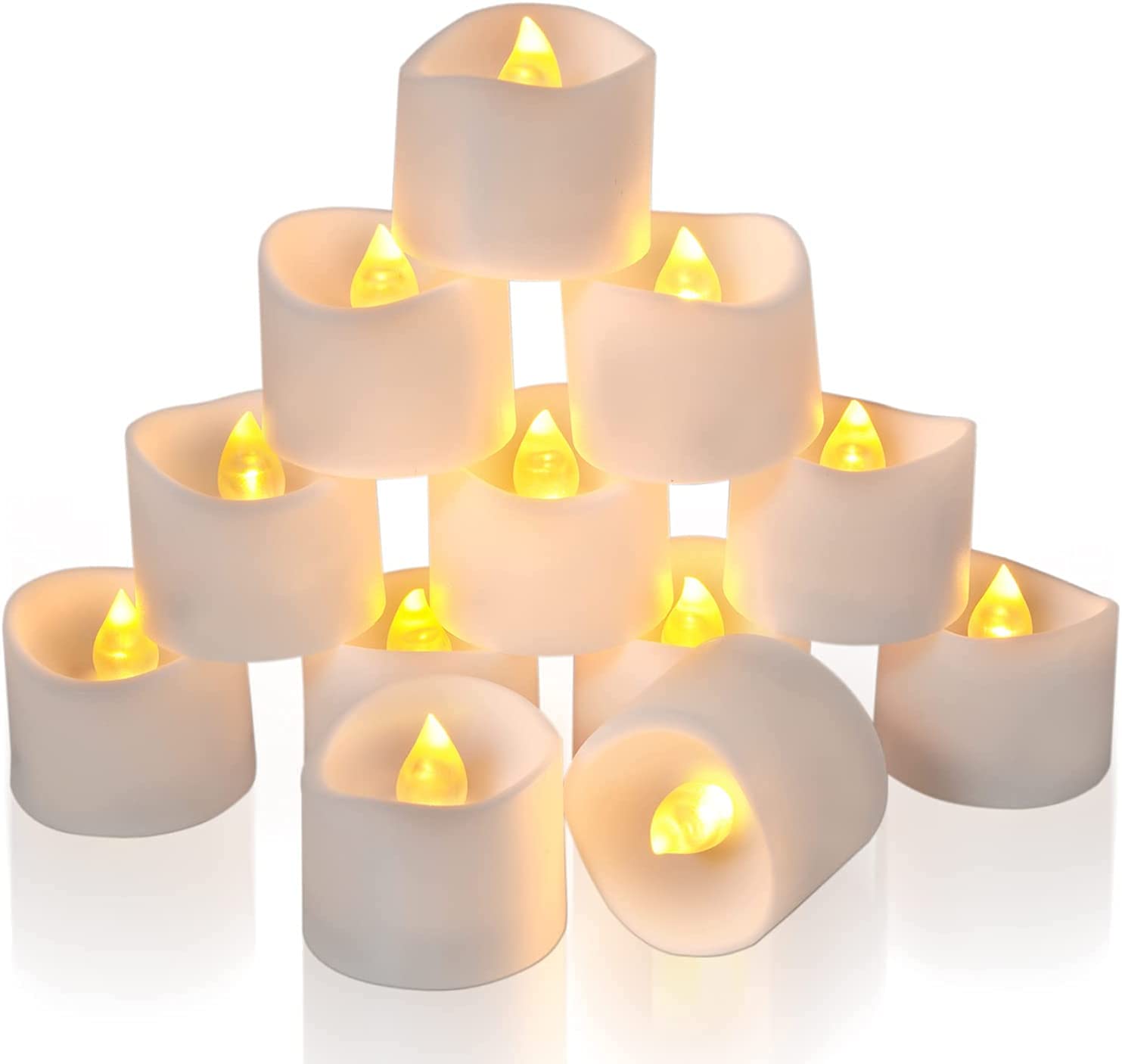 Buy Homaxa / 12pcs Battery Tea Lights with Timer, 6 Hours on and 18