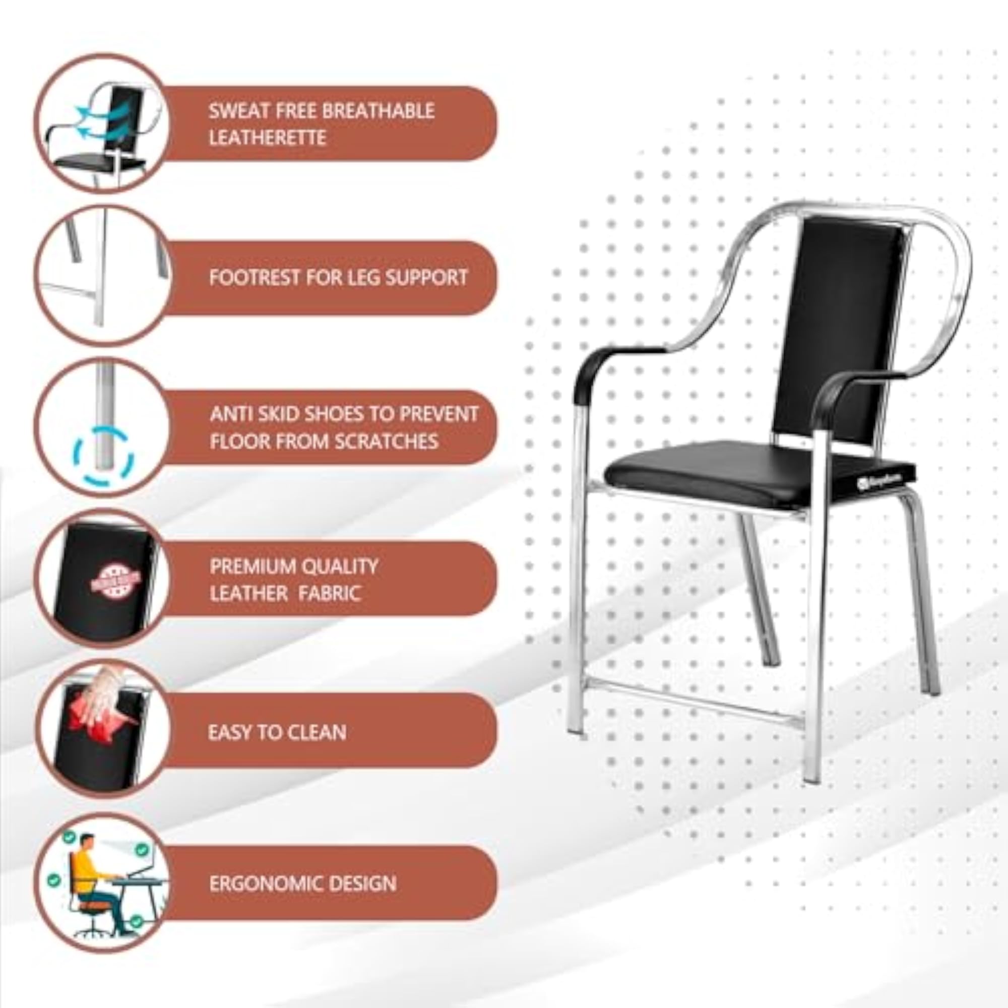 Comfortable Office Chair with Armrest