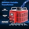 Variac Autotransformador Variable 3000VA, Entrada 110V 60Hz Pantalla Digital Salida 0-130V AC Convertidor de Voltaje 30Amp Regulador para Equipos Industriales y Electrodomésticos 8