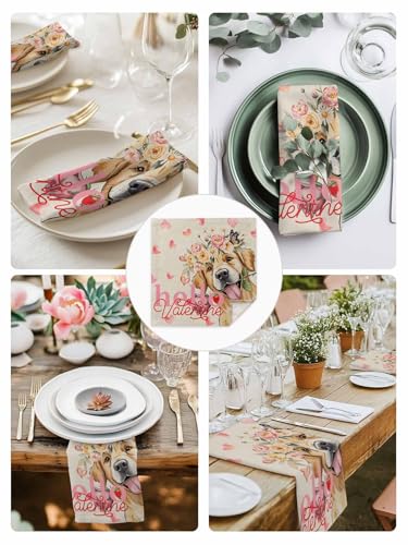 Servilletas de Tela Vintage Flores 20x20 Pulgadas Pack x4 miniatura 6