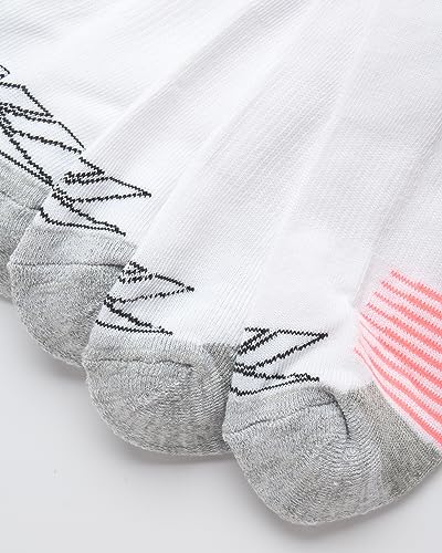 Image of Reebok Womens Quarter Socks 6 Pack Comfort Cushioned Athletic Socks | Moisture-wicking Fabric Keeps Feet Dry, Flexible Knit Hugs the Arch, Plush Footbed Absorbs Shock