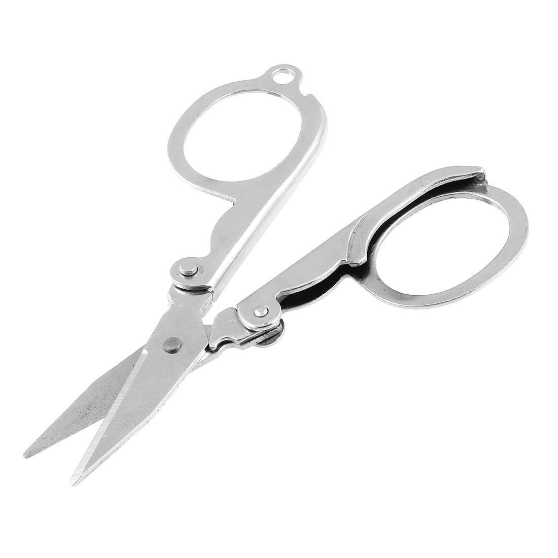 INDRICO Stainless Steel Foldable Scissor for Mustache Beard Eyebrow Nose Hair For Men & Women