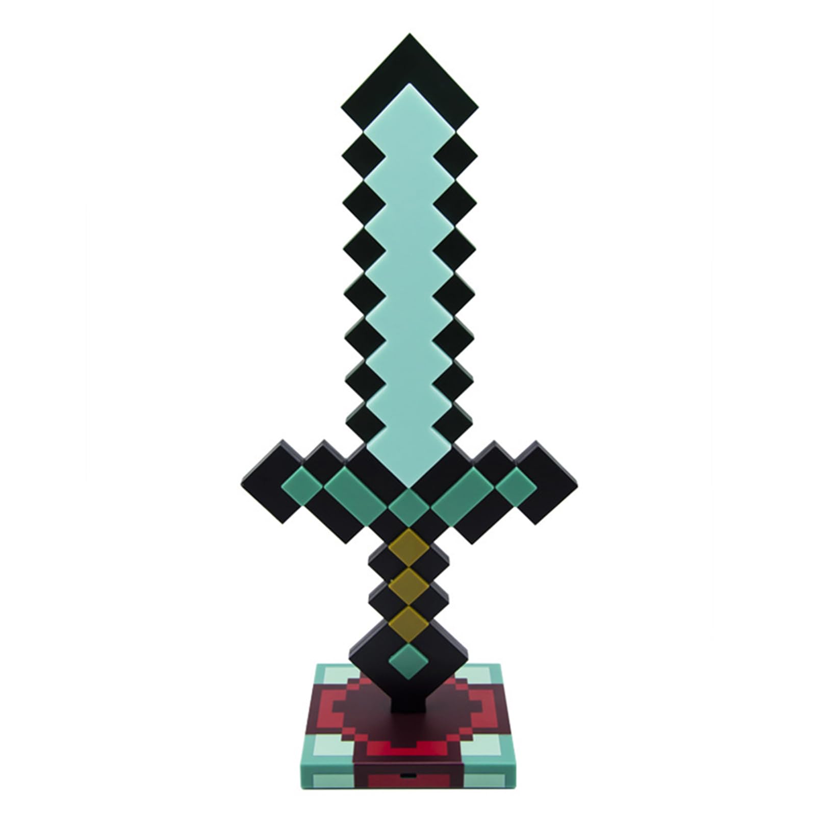 Diamond Sword Night Light Ornament, Color Changing Sword Game Accessories Gift Toy Model Desk Lamp Decoration