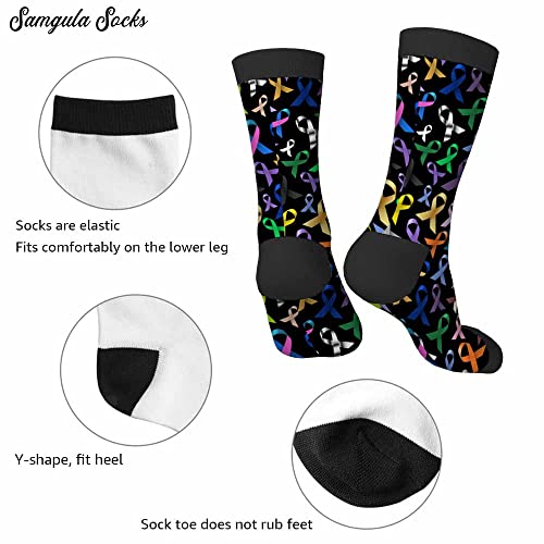 Image of Crew Socks for Woman Size 6-8 Tropical Wildlife Bright Teal Girls Socks