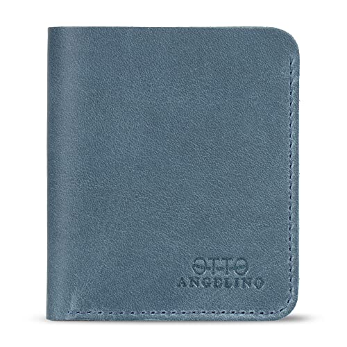 Genuine Leather Ultra Slim Bifold Card and Cash Wallet - Unisex3