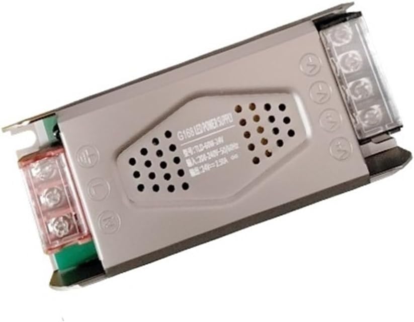 Ultra-Thin Long Strip LED Light Box Power Supply 24V Low Voltage 12V Linear Light Strip Transformer 220 RPM DC Switching Power Supply(24V-60W)