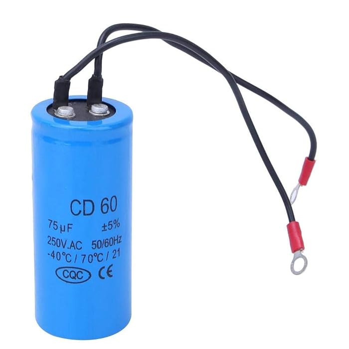 Buy Motor Run Capacitor, CD60 Motor Start Capacitor, 75uf 250V 75MFD