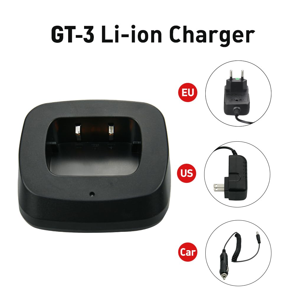 Station de Charge Baofeng pour GT-3 GT-3TP GT3 GT3TP et GT-3 Mark-II III, Base de Charge pour Batterie Radio bidirectionnelle
