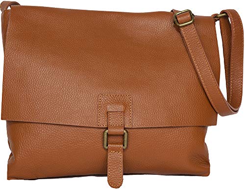 LucieElle Sac Femme CUIR bandoulière et porté épaule Besace Cuir souple Italien 'Olimpia'