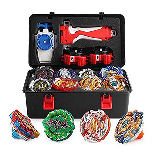 OBEST Spinning Tops Set Met Launcher, Battling Tops Burst Turbo Set Metalen Fusion 4D Speelgoed Game Gyro Starter Pack… - Afbeelding 3