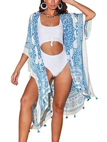 Image of Breezy Lane Kimonos for Women Swimsuit Coverups Beach Cover Up Swimwear Cardigan Summer
