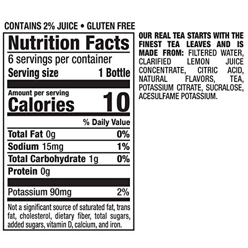 Image of Snapple Zero Sugar Half 'n Half Tea, 16 fl oz recycled plastic bottle, 6 pack