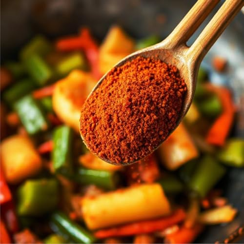 Image of EL The Cook Kimchi Korean Seasoning 500g | Umami, Hot & Tangy spice mix with Korean Chili, Spices & Herbs | Ideal for Fries, Stir Fry, Noodles, Soups, Chicken etc | Approved by Chefs | 100% Veg, 500g