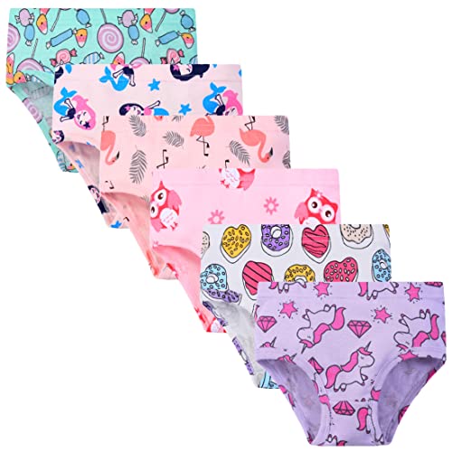 Cczmfeas Girls Kids Toddler Hipster Briefs Super Soft 100% Cotton Underwear Panties