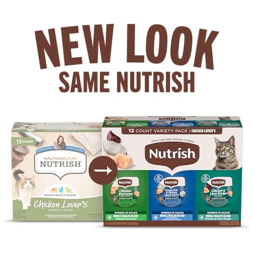 Nutrish Chicken Lover's Wet Cat Food Variety Pack, 2.8 oz Cup (Rachael Ray) - image 2