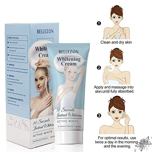 Whitening Cream, Effective Lightening Cream for Armpit, Knees, Elbows, Sensitive and Private Areas, Brightens & Nourishes Repairs Skins