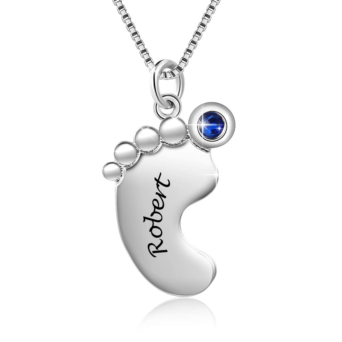 Custom Baby Feet Pendant Necklace 