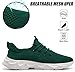 EGMPDA Men's Tennis Shoes Walking Lightweight Breathable Fashion Sneakers Non Slip Workout Gym Shoes for Running Green 9.5