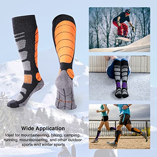 Ski Socks Merino Wool Thermal Knee High Winter Snowboard Sport Socks Men Women, Hunting #TOP4