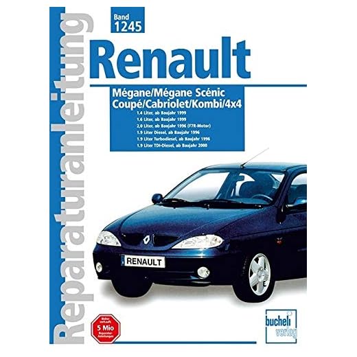 Renault Mégane / Mégane Scénic: Coupe/Cabriolet/Komb/4x4 // Reprint der 2. Auflage 2001: 1245
