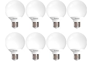 Sunco Lighting G25 LED Light Bulbs: Illuminate Your Space with Clarity