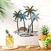 Shimeyao Coastal Metal Wall Art Palm Tree Metal Wall Art Outdoor Beach Bathroom Decor Tropical Tree Sculptures for Indoor Outdoor Decor(Sailboat)