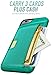 Smartish® iPhone 6/6s Wallet Case - Wallet Slayer Vol. 2 [Slim Protective] Credit Card Holder for Apple iPhone 6s/6 (Silk) - Pacific Green