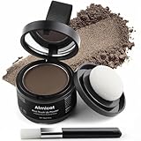 Instant Hairline Powder, Root Touch Up Hair Color for Gray Coverage and Thinning Hair, Root Cover Up Conceals Hair Loss & Bald Spots, Natural and Non-Greasy Hair Color for Women & Men, Medium-Brown