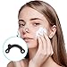 Spnico 6 Pairs Nose Up Lifting Shaping Clip Beauty Tool Nose Shaper Inserts No Pain Invisible Nose Shaper Tool Straightening Beauty Kit for Women Men (Black)
